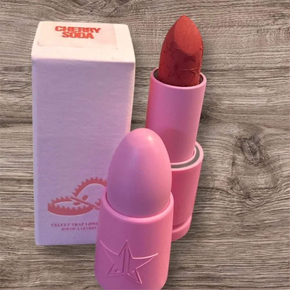 Jeffree Star Velvet Trap Lip Stick-Cherry Soda-(Muted Red)